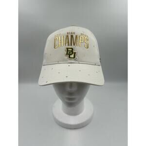 Nike BU 2021 NCAA Champs Snapback Hat Cap - White